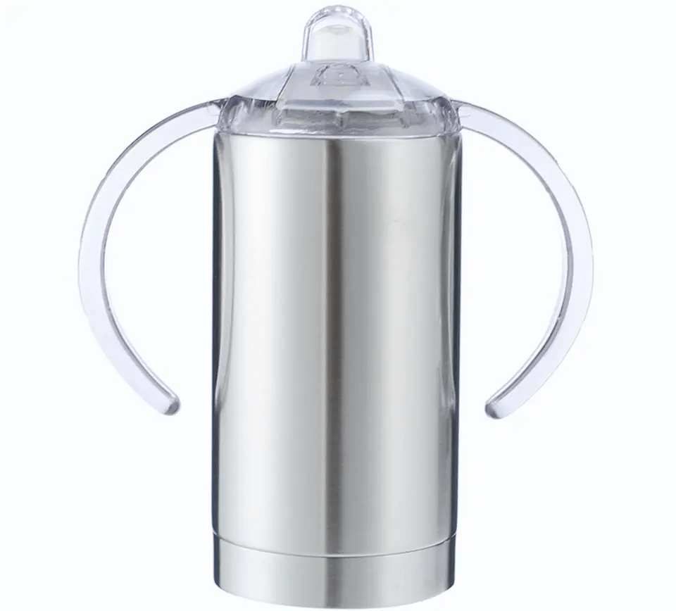 12oz Tumbler Sublimation Blanks Sippy Bottle Stainless Steel Wholesale Baby  Kids& Straight Cup – Tumblerbulk