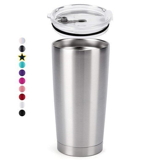 Blank 20 OZ STAINLESS STEEL INSULATED VACUUM TUMBLERS WITH LID ...