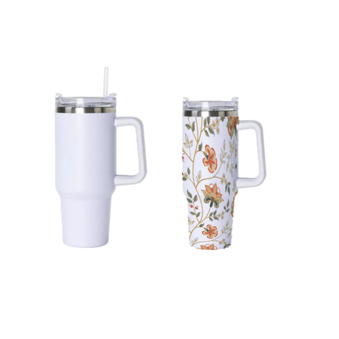 40oz Case of (1/25 Units) Sublimation Stainless Steel Thermal Insulation And Cold Insulation With Handle Tumbler - Tumblerbulk