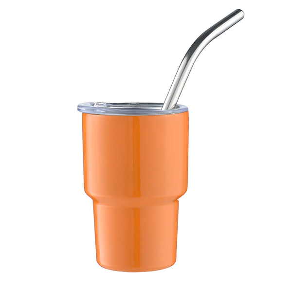 2 oz Case (6/50 Units) Sublimation Mini Car Cup Color Curved Double Wall Insulation with Straw