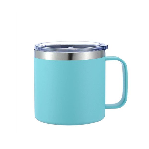 12oz CASE (16/25 UNITS) Cute Coffee Mug Tumbler Bulk Insulated Tumbler Whit  handle – Tumblerbulk