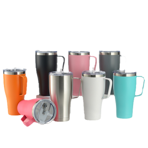 30oz Stainless Steel Vacuum Tumbler Insulated Double Wall Cup with Handle (8colors)