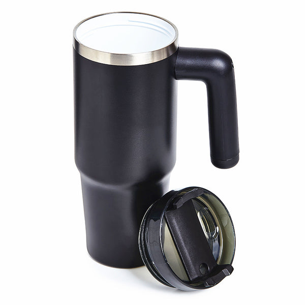 20 Pack 30oz Tumbler Inner Ceramic Lined Stainless Steel Drum with Lid and Straw - Double Walled Insulated Cup with Handle, Compatible with Lipstick, Drum Storage - Leak Proof