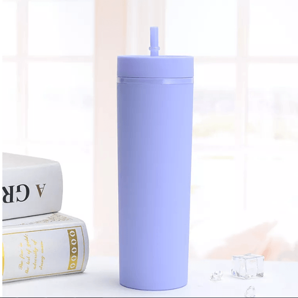 16 oz skinny tumblers acrylic tumbler with straw wholesale – Tumblerbulk