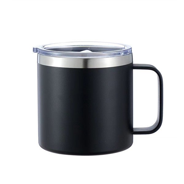 12oz CASE (16/25 UNITS) Cute Coffee Mug Tumbler Bulk Insulated Tumbler Whit handle - Tumblerbulk