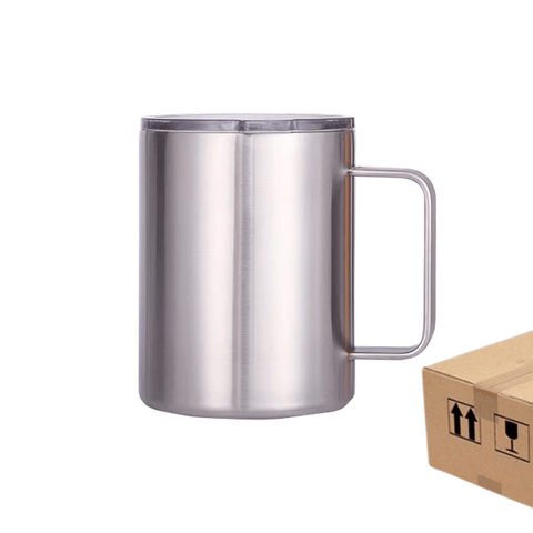 12oz Coffee Mug Mug Tumbler With Handle And Lid - Tumblerbulk