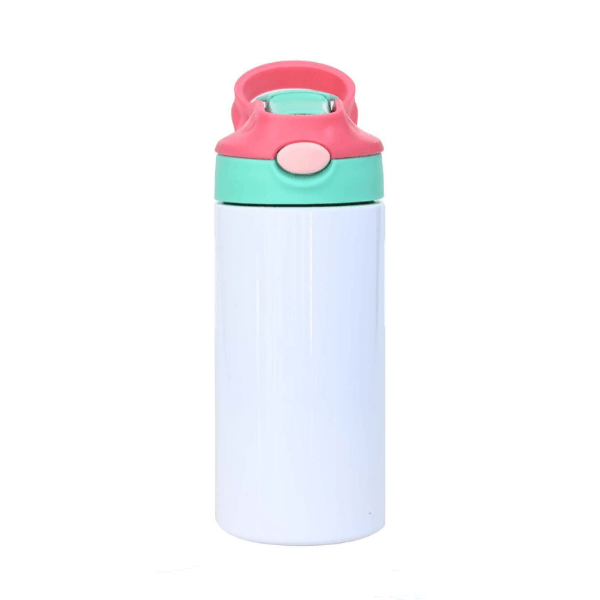 12oz Kid sublimation Strainght Insulated Tumbler cute sippy cup，sippy cup  tumblers，small tumbler with straw