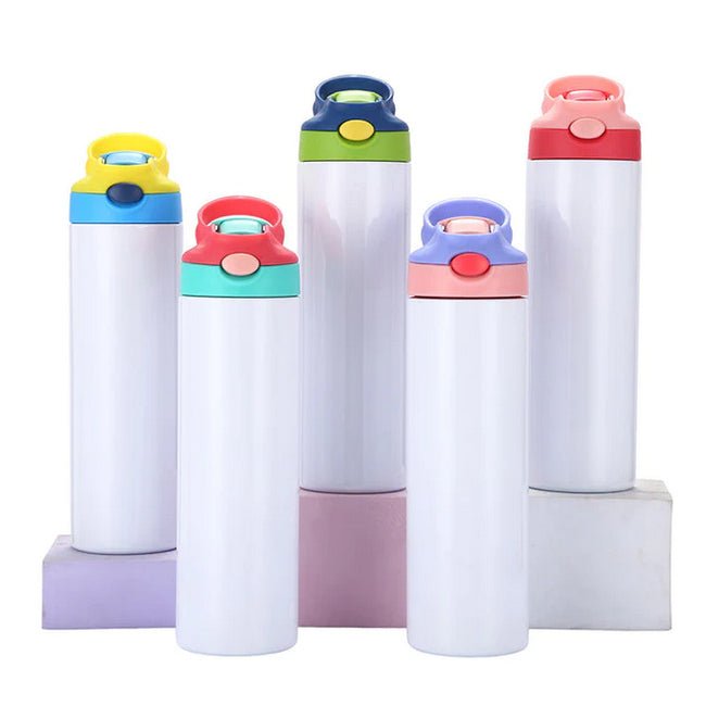 12oz Kid sublimation Strainght Insulated Tumbler cute sippy cup