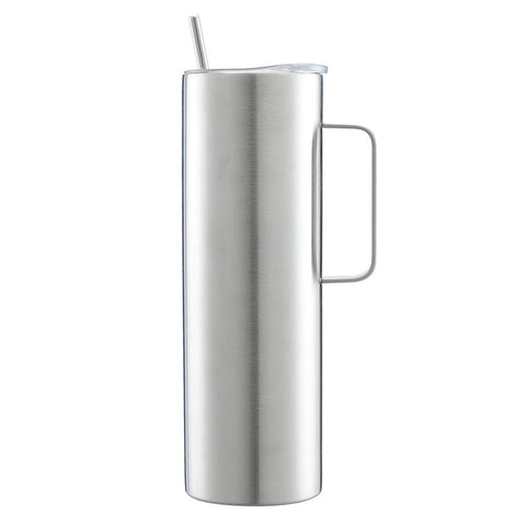 20oz 30oz Skinny Stainless Steel Tumbler Blank Mug With Handle - Tumblerbulk