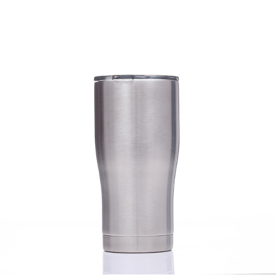 20oz Modern Double Wall Stainless Steel vacuum Insulated Tumbler with Lid And Plastic Straw - Tumblerbulk