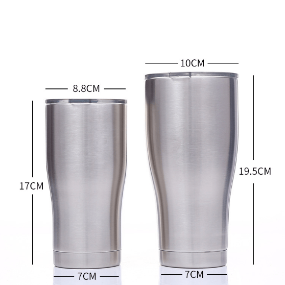 20oz Modern Double Wall Stainless Steel vacuum Insulated Tumbler with Lid And Plastic Straw - Tumblerbulk