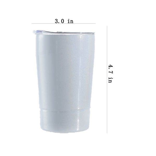 24Pack 12 oz Sublimation Tumbler Glitter Insulation Double Walled Sippy Cup Metal (24, 12oz) - Tumblerbulk
