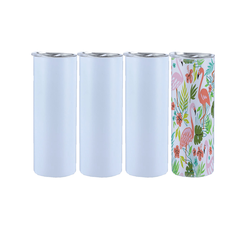 aiheart 30oz Sublimation Straight Skinny Tumblers with Straw and lid,sublimation Stainless Steel Blanks bulk,double Wall Vacu