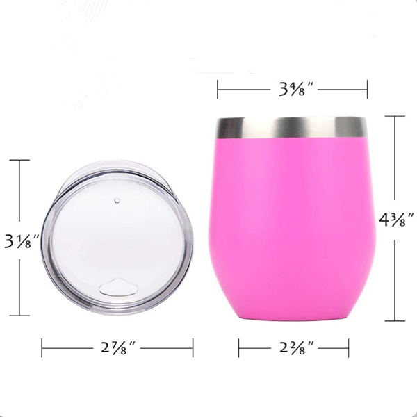 SleeBas 12 Oz Insulated Wine Tumbler with Lid, 100% Leak Proof Vacuum  Insulated Stainless Steel, Tra…See more SleeBas 12 Oz Insulated Wine  Tumbler