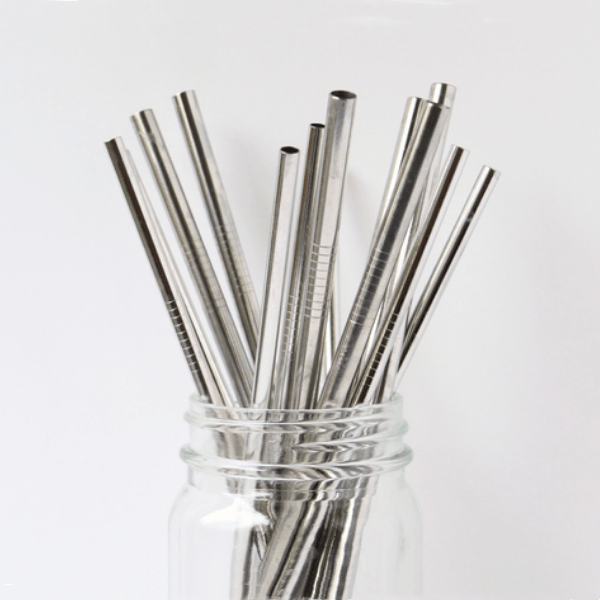 (50 sticks) pack 9.5" Reusable Metal Straws - Tumblerbulk