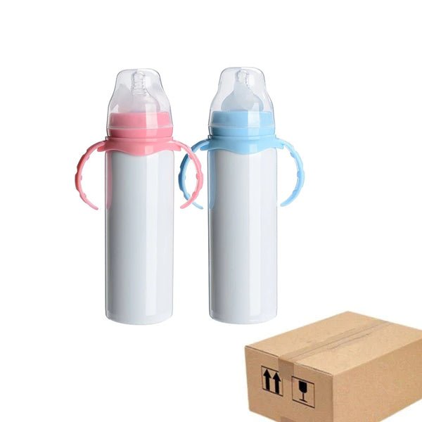 6pcs-100pcs 12oz Sublimation Blank Sippy Straight Cups Baby Bottle With  Handle Stainless Steel Vacuum Insulated Drinking Tumbler - Vacuum Flasks &  Thermoses - AliExpress