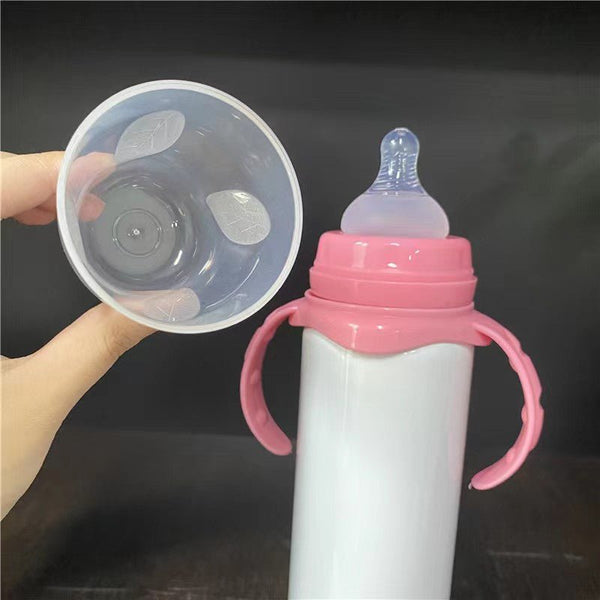 12oz Tumbler Sublimation Blanks Sippy Bottle Stainless Steel Wholesale Baby  Kids& Straight Cup