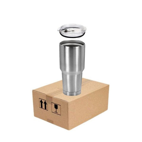Case of 25 *30oz Regular STAINLESS STEEL INSULATED VACUUM TUMBLERS WITH LID - Tumblerbulk