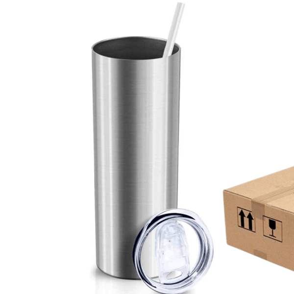 30oz Stainless Steel Vacuum Tumble with Straw
