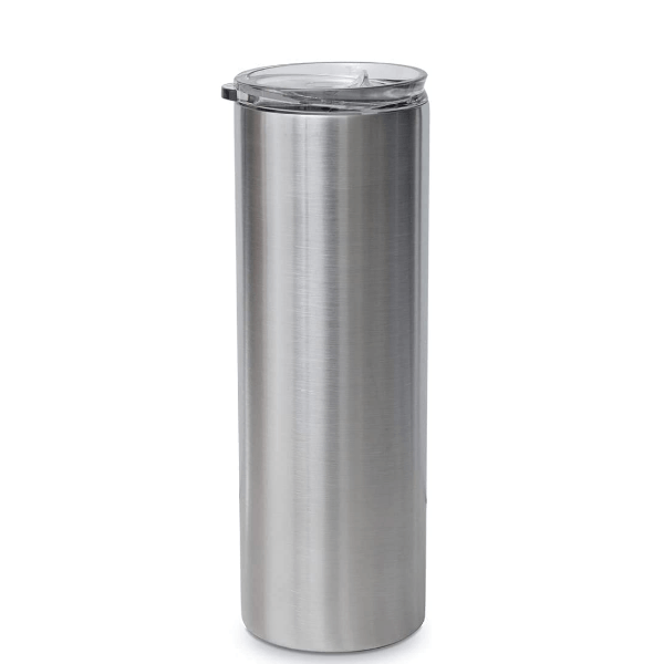 Case of 25 *30oz Skinny Tumblers Stainless steel vacuum double walled with Lid and straw - Tumblerbulk