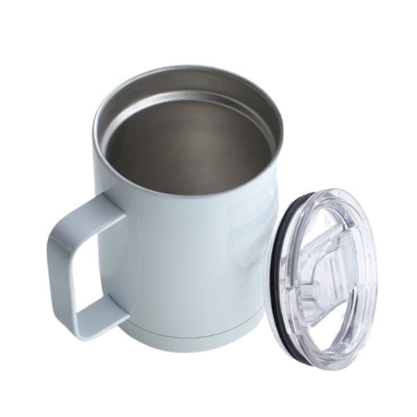 Case of 25pcs 12oz Coffee Mug Sublimation Mug With Handle Sublimation BlanksTumbler Double Walled Insulation Vacuum With Lid - Tumblerbulk