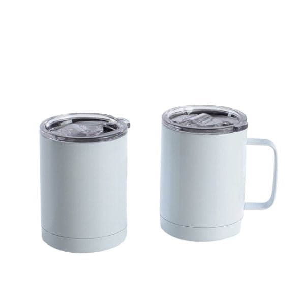 Case of 25pcs 12oz Coffee Mug Sublimation Mug With Handle Sublimation BlanksTumbler Double Walled Insulation Vacuum With Lid - Tumblerbulk