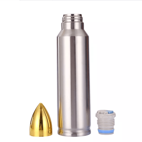 MIKOLY Stainless Steel Bullet Tumbler Thermos - Water Bottle Double Walled  Vacuum Insulated Flask Outdoor Travel Cup & Mug Lightweight 4th of July