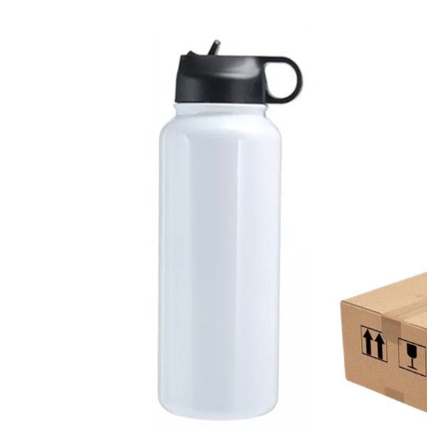 Wholesale Sublimation Coffee to Go Tumbler White with Screw Lid and Metal  Straw 17 OZ 24 Pack