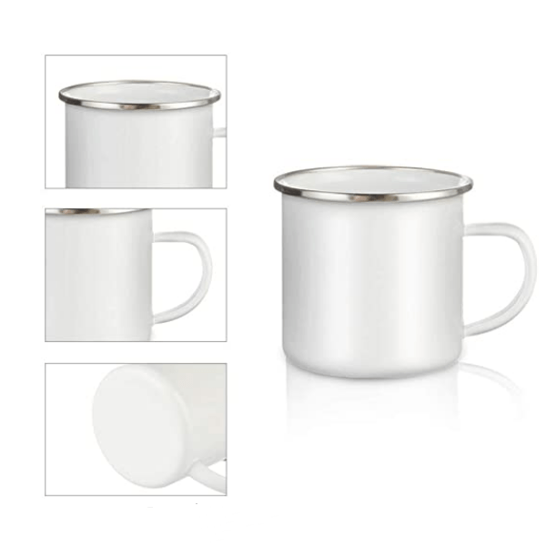 Case of 48pk 12oz namel mug for sublimation tumbler blank with handle - Tumblerbulk