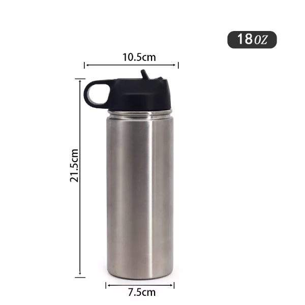 Case of 25pcs*18oz 25oz 32oz flask stainless steel water bottle wide mouth tumbler bulk